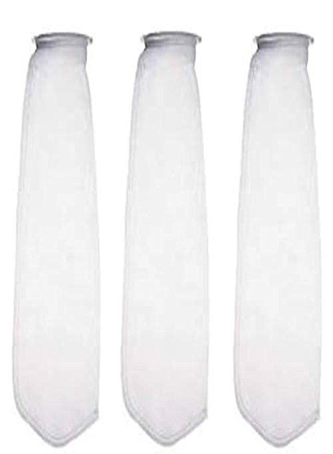 Filox 1 Micron Water Filter Bag Suitable for 4" Dia & 20" Length Bag Filter Aquarium Fish Tank Filter Sump Felt Sock Mesh Net Bag Micron Bore Water Filter (3)